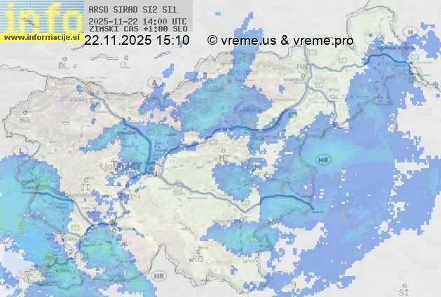 Radarska karta padavin