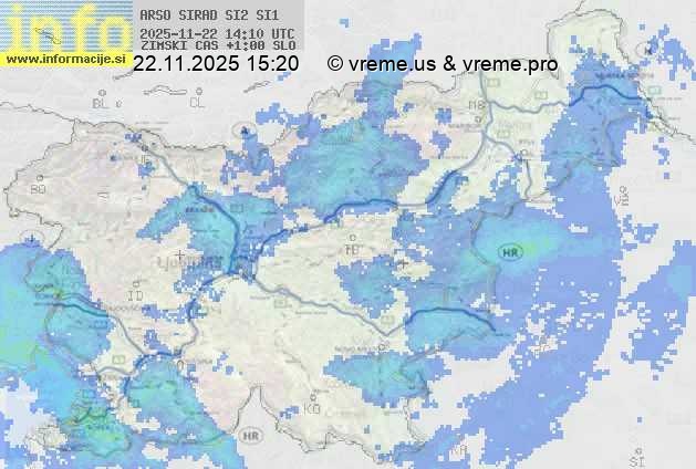 Radarska karta padavin