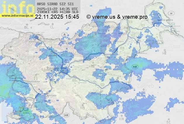 Radarska karta padavin