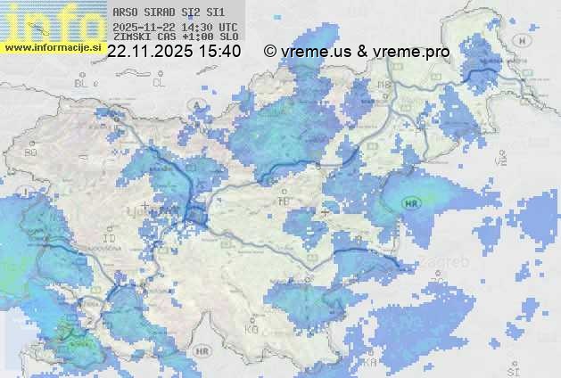 Radarska karta padavin