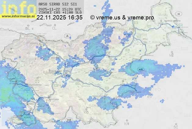 Radarska karta padavin