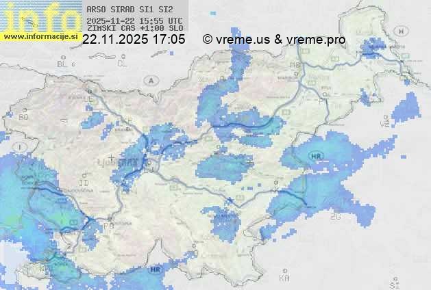 Radarska karta padavin