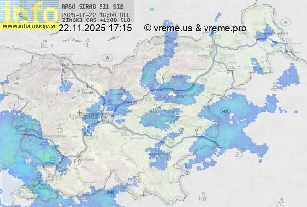 Radarska karta padavin