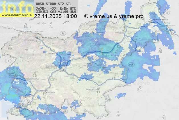 Radarska karta padavin