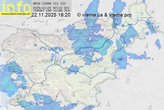 Radarska karta padavin