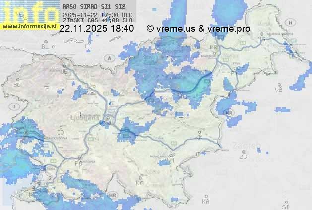 Radarska karta padavin