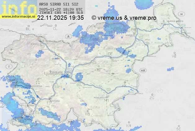 Radarska karta padavin