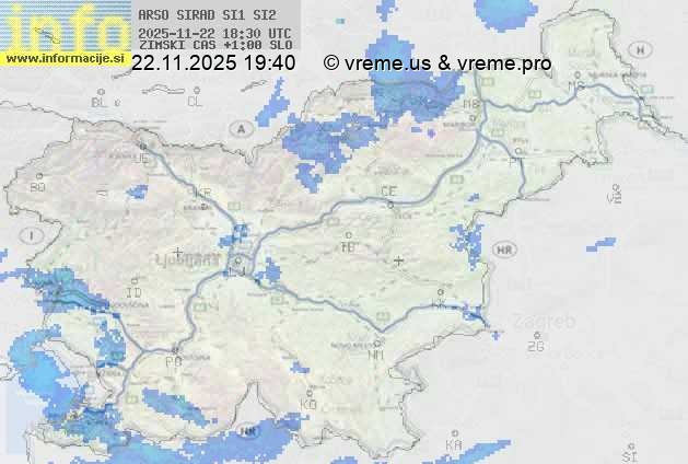 Radarska karta padavin