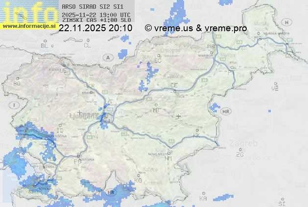 Radarska karta padavin