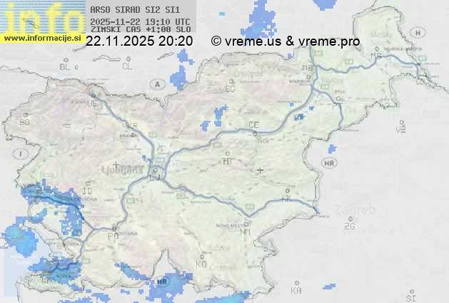 Radarska karta padavin