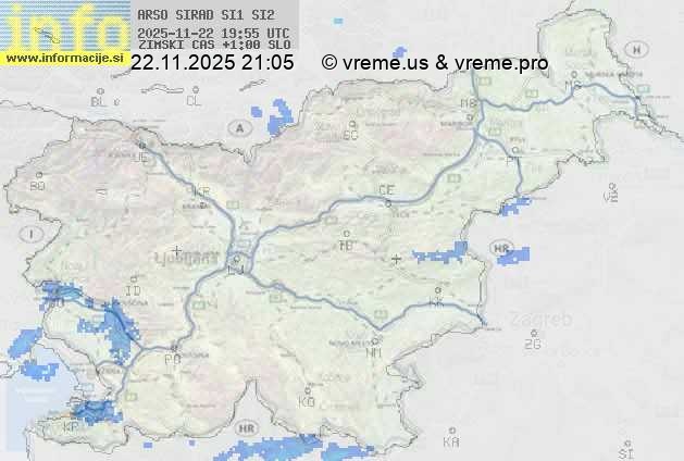 Radarska karta padavin