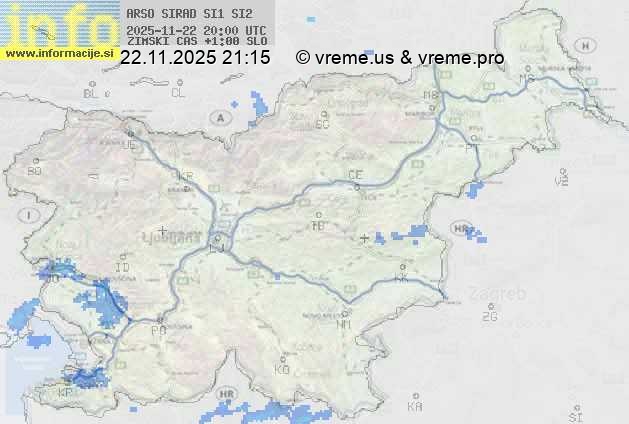 Radarska karta padavin