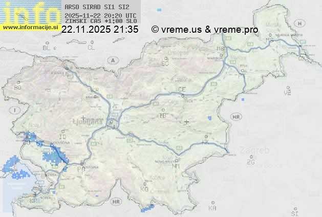 Radarska karta padavin