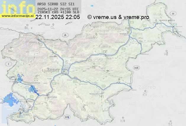 Radarska karta padavin