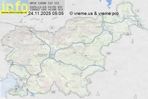 Radarska karta padavin