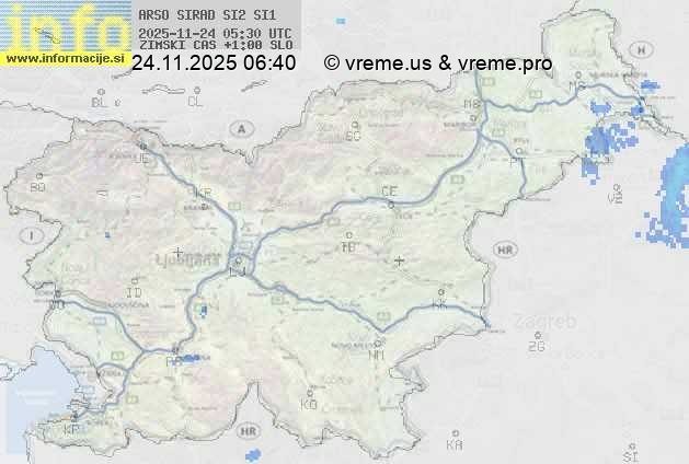 Radarska karta padavin