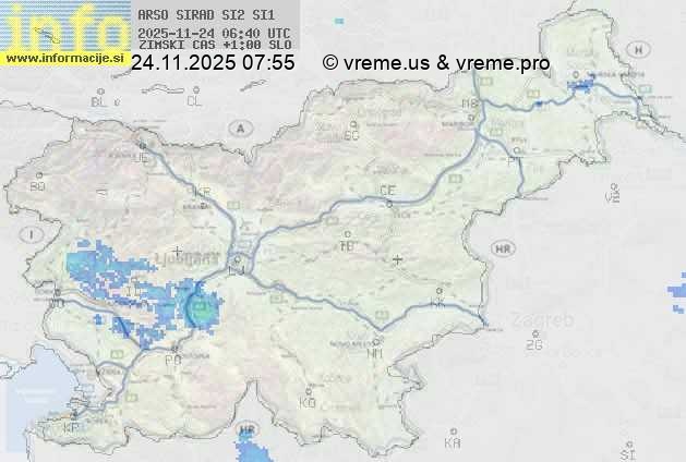 Radarska karta padavin