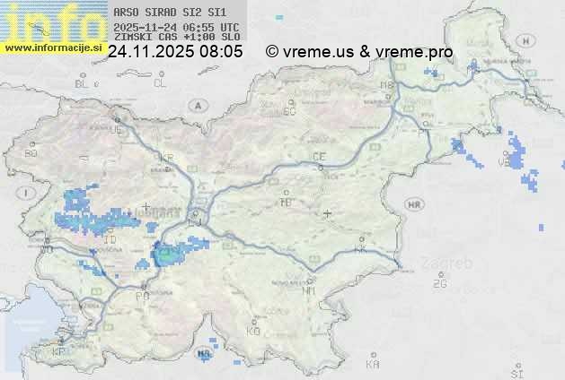Radarska karta padavin