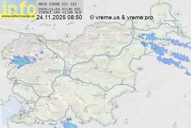 Radarska karta padavin