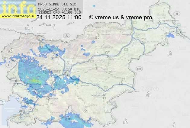 Radarska karta padavin
