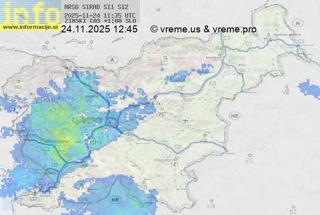 Radarska karta padavin