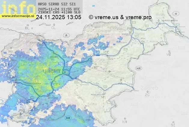 Radarska karta padavin