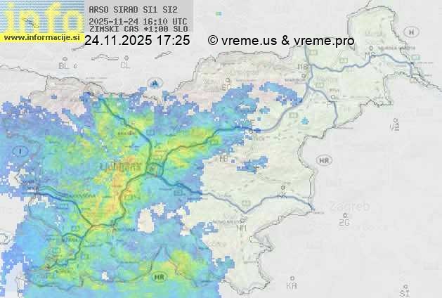 Radarska karta padavin