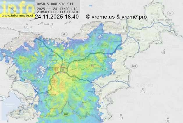 Radarska karta padavin
