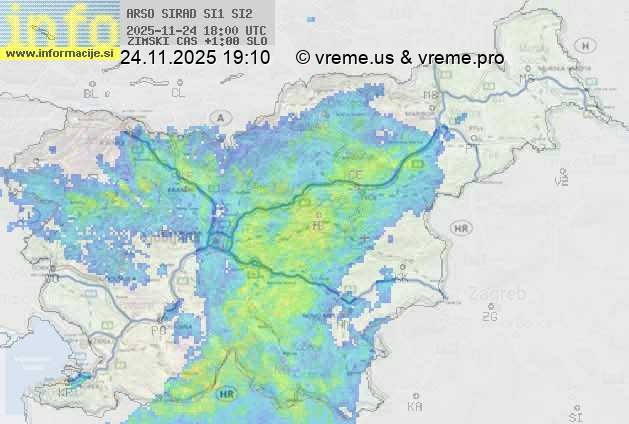Radarska karta padavin