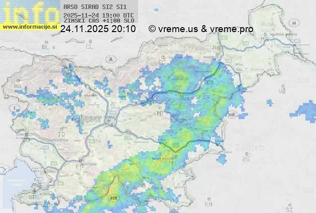 Radarska karta padavin