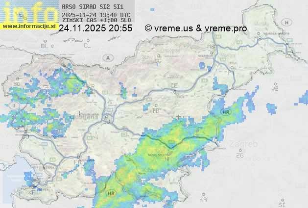 Radarska karta padavin