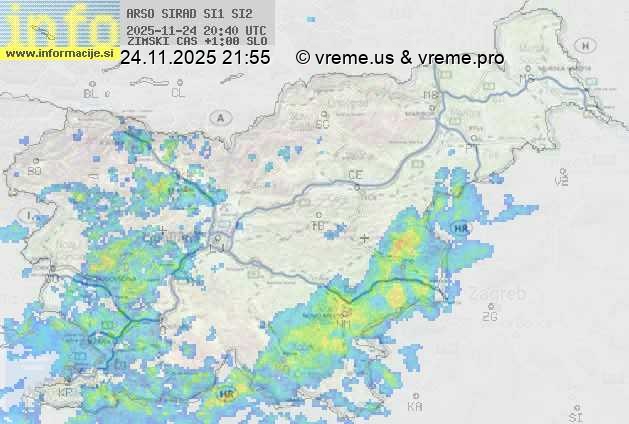 Radarska karta padavin