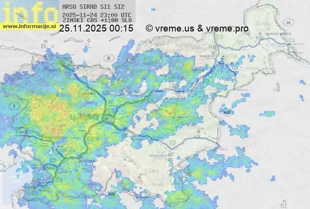 Radarska karta padavin