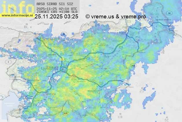 Radarska karta padavin