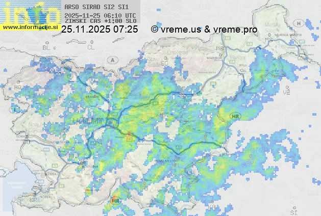Radarska karta padavin