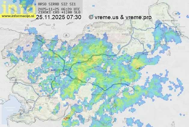 Radarska karta padavin