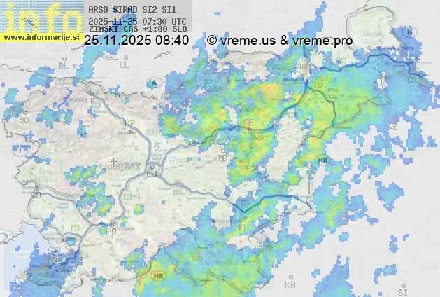 Radarska karta padavin
