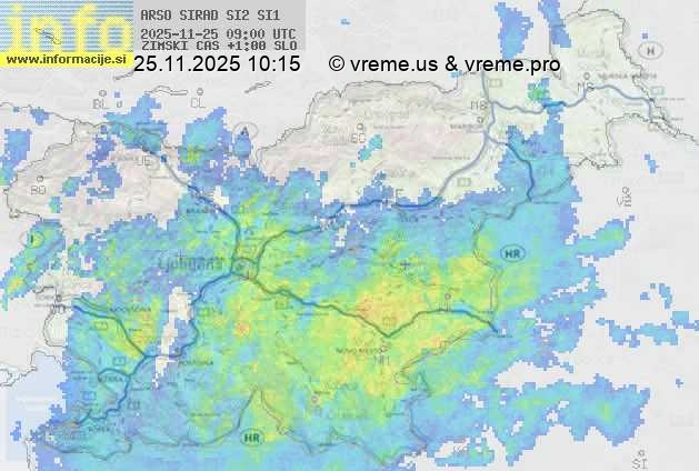 Radarska karta padavin