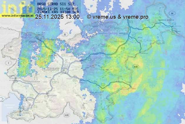 Radarska karta padavin