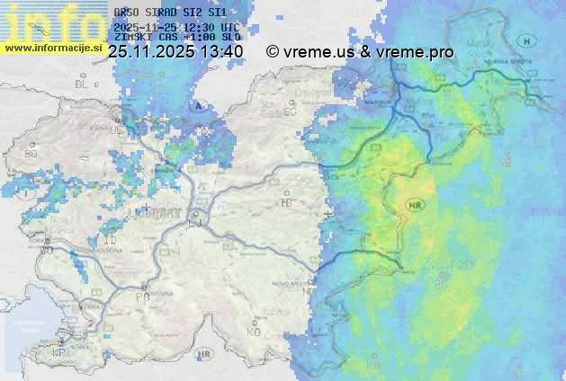 Radarska karta padavin