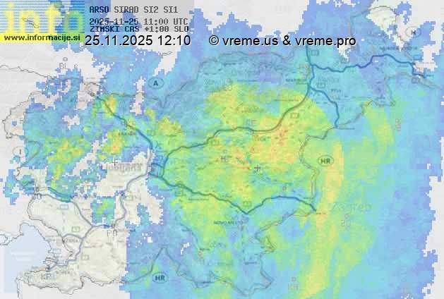 Radarska karta padavin