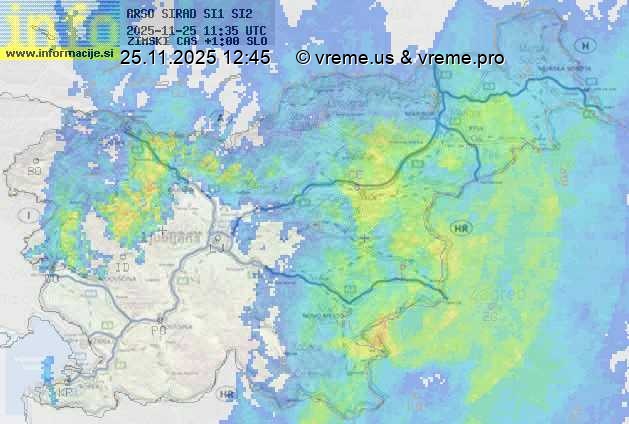 Radarska karta padavin