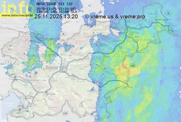 Radarska karta padavin