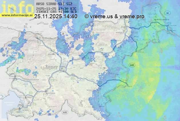 Radarska karta padavin