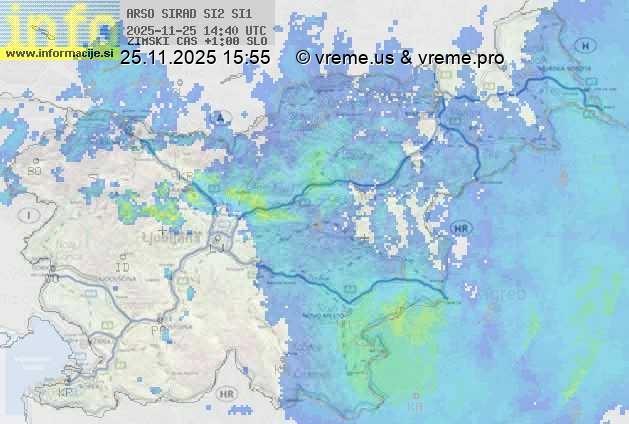 Radarska karta padavin