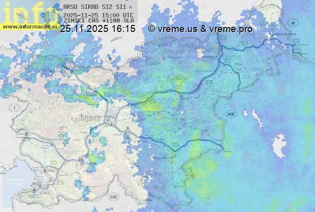 Radarska karta padavin