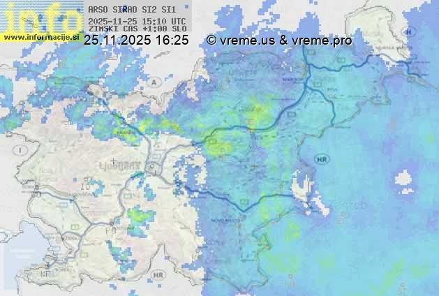 Radarska karta padavin