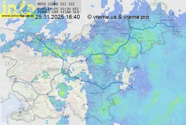 Radarska karta padavin