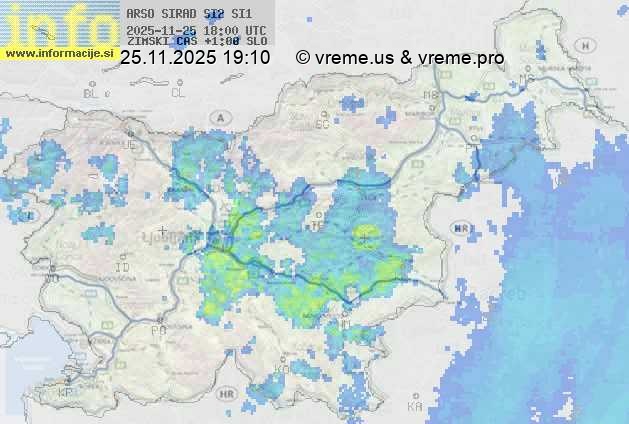 Radarska karta padavin