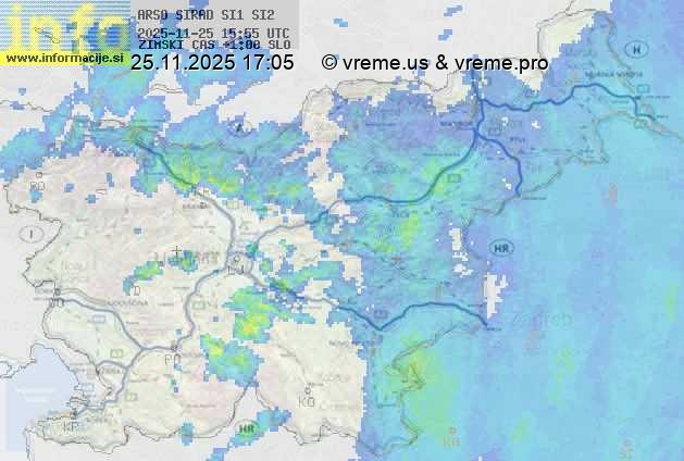 Radarska karta padavin